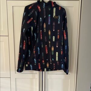 Burton Black Pullover with Vibrant Accents